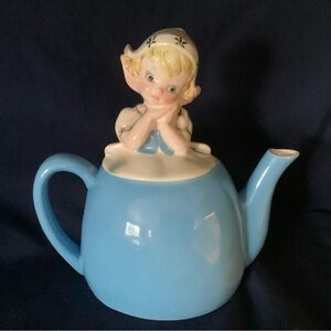 Vintage Lefton Little Dutch Girl Handpainted Teapot. Napco #2699.